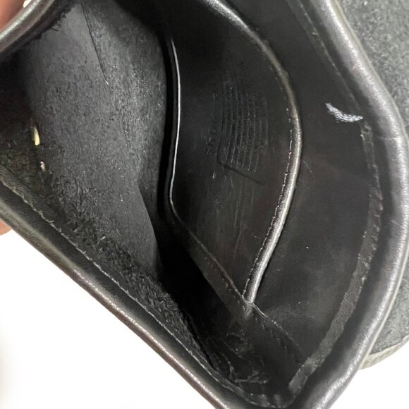 Vintage Coach Black Leather Nickel Tango 9049 - Picture 4 of 5